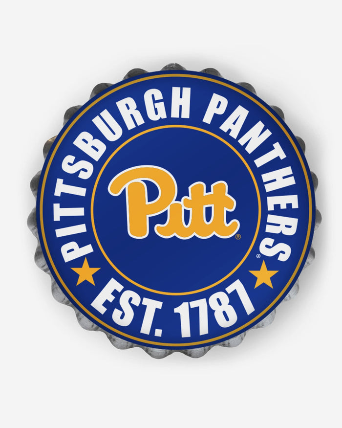 Pittsburgh Panthers Bottle Cap Wall Sign FOCO - FOCO.com