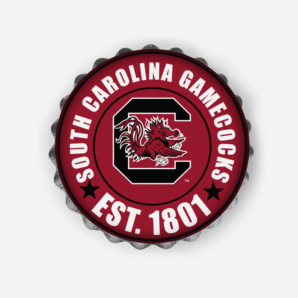 South Carolina Gamecocks Bottle Cap Wall Sign FOCO - FOCO.com