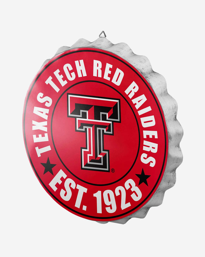 Texas Tech Red Raiders Bottle Cap Wall Sign FOCO - FOCO.com