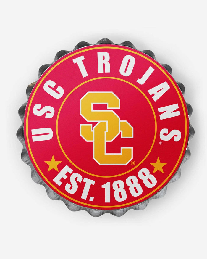 USC Trojans Bottle Cap Wall Sign FOCO - FOCO.com