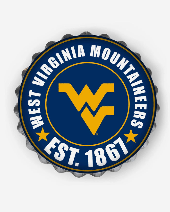 West Virginia Mountaineers Bottle Cap Wall Sign FOCO - FOCO.com
