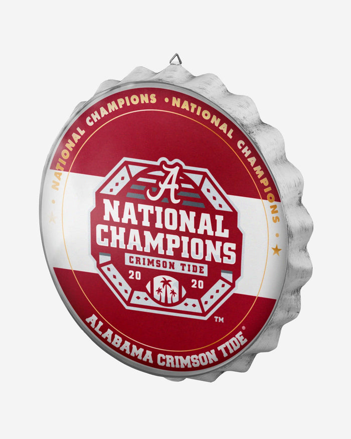 Alabama Crimson Tide 2020 Football National Champions Bottle Cap Wall Sign FOCO - FOCO.com