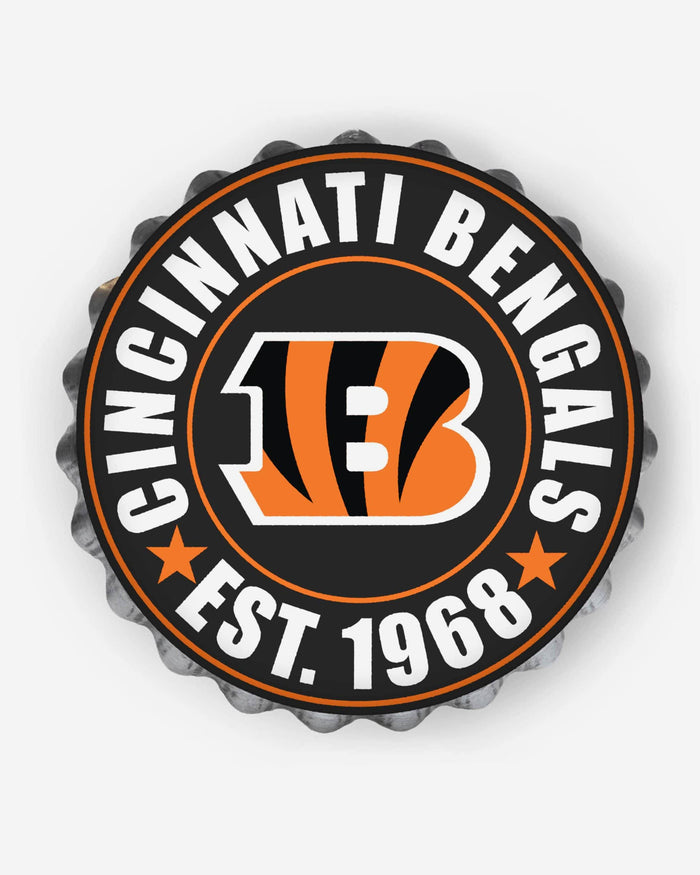 Cincinnati Bengals Bottle Cap Wall Sign FOCO - FOCO.com