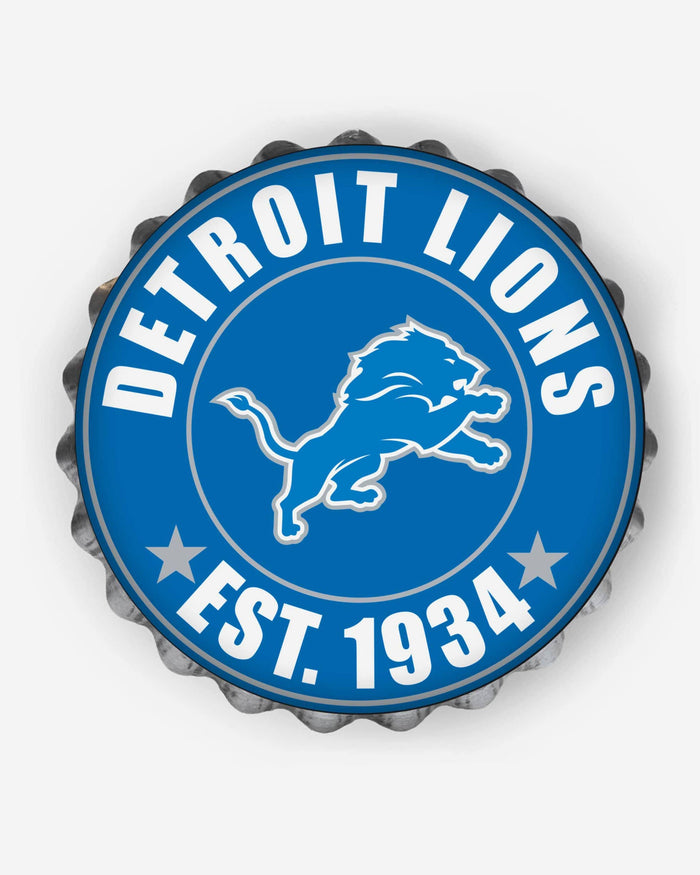 Detroit Lions Bottle Cap Wall Sign FOCO - FOCO.com