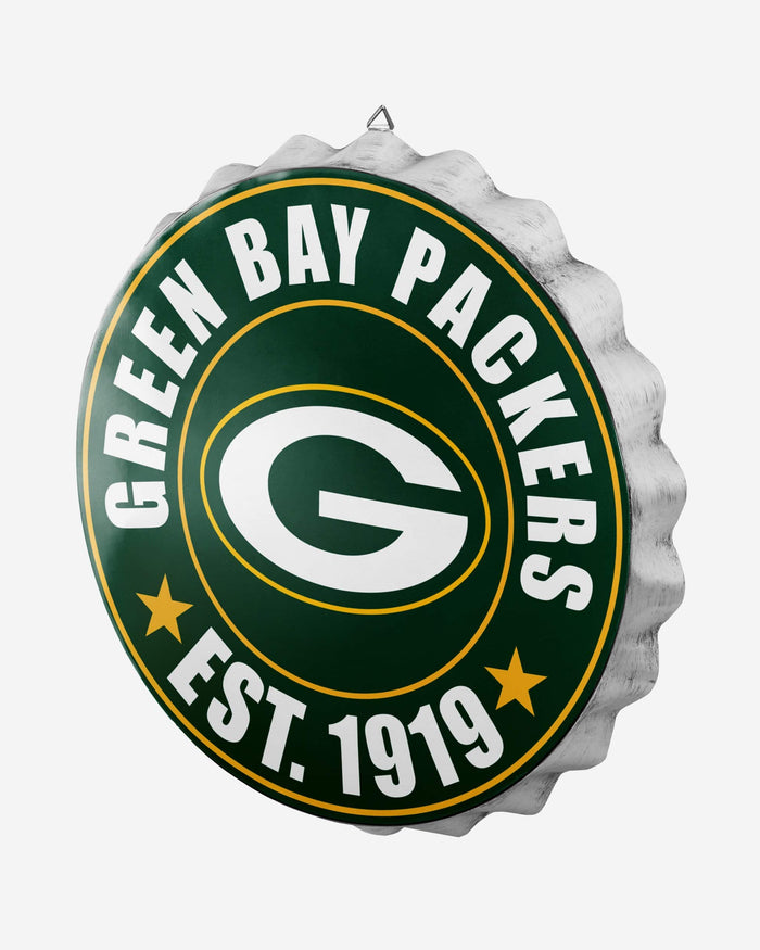 Green Bay Packers Bottle Cap Wall Sign FOCO - FOCO.com