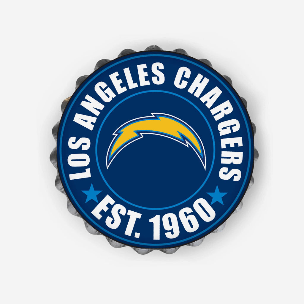 Los Angeles Chargers Bottle Cap Wall Sign FOCO - FOCO.com