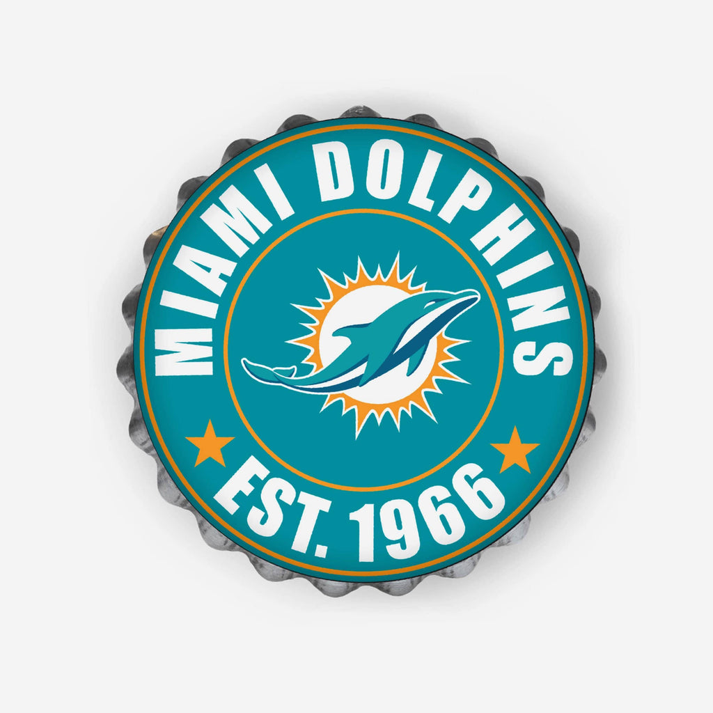 Miami Dolphins Bottle Cap Wall Sign FOCO