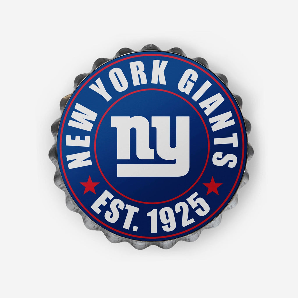 New York Giants Bottle Cap Wall Sign FOCO - FOCO.com