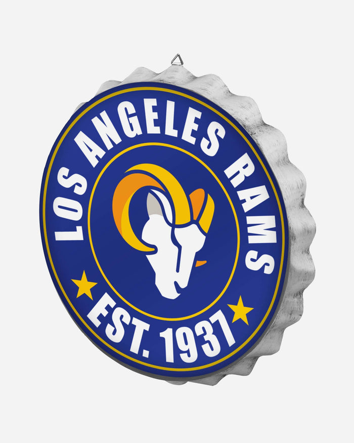 Los Angeles Rams Bottle Cap Wall Sign FOCO - FOCO.com