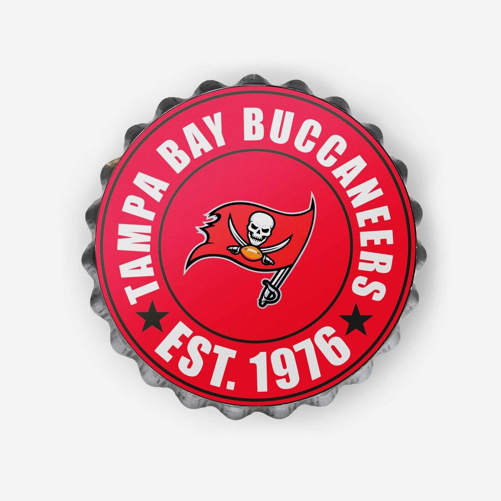 Tampa Bay Buccaneers Bottle Cap Wall Sign FOCO - FOCO.com