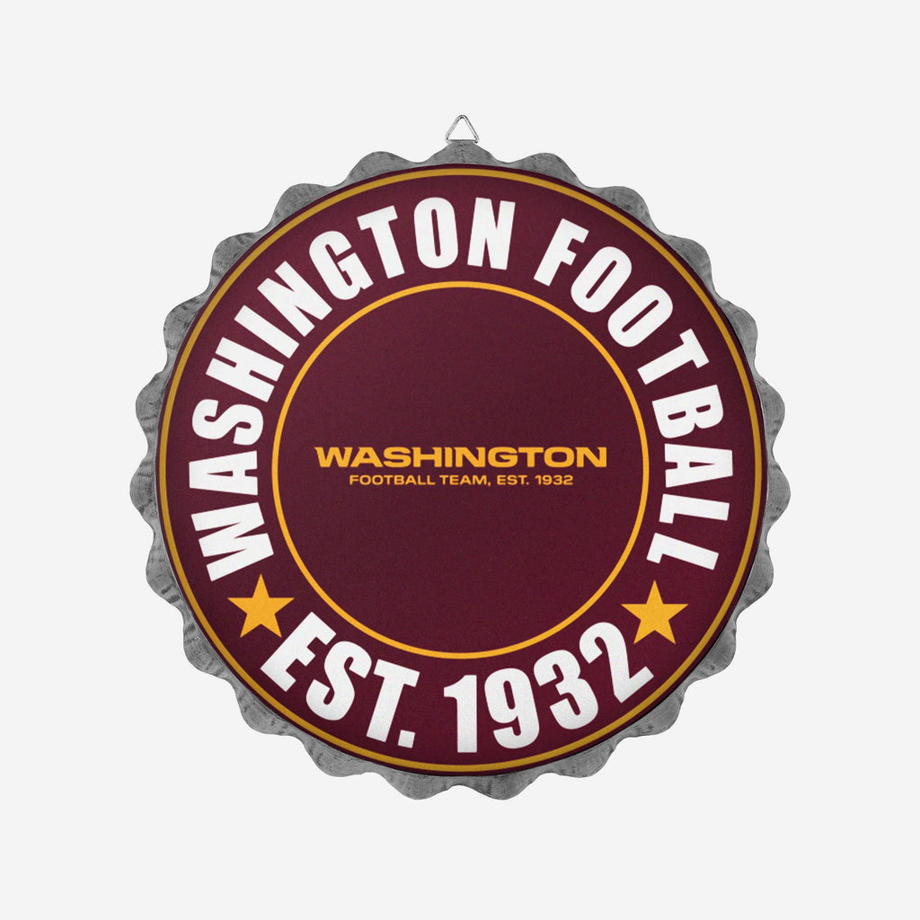 Washington Commanders Original Bottle Cap Wall Sign FOCO - FOCO.com