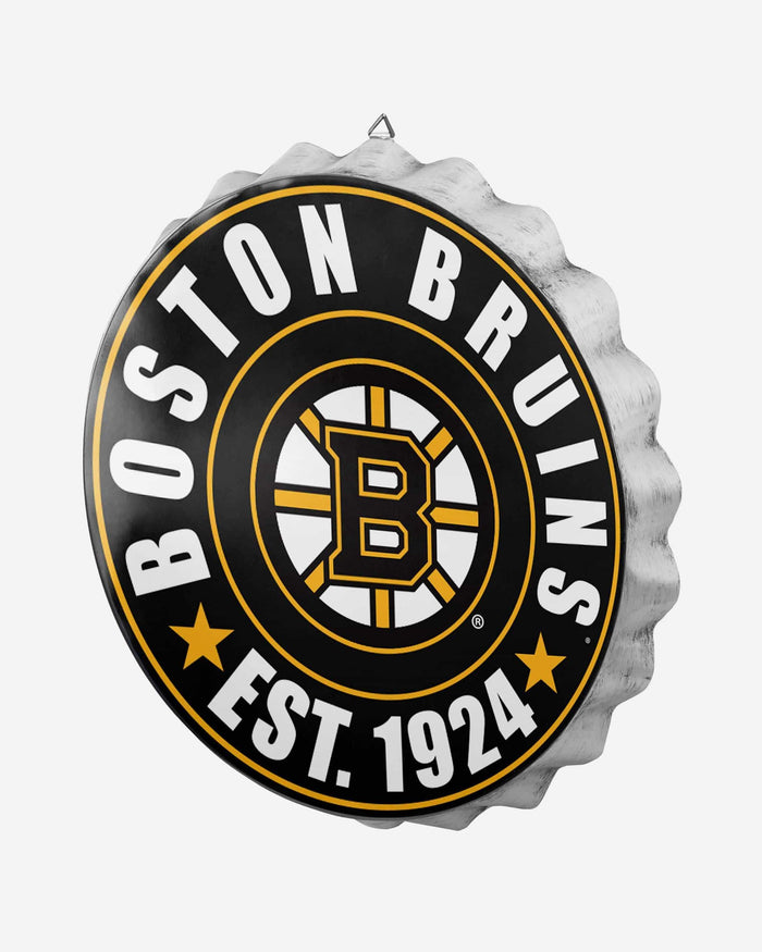 Boston Bruins Bottle Cap Wall Sign FOCO - FOCO.com