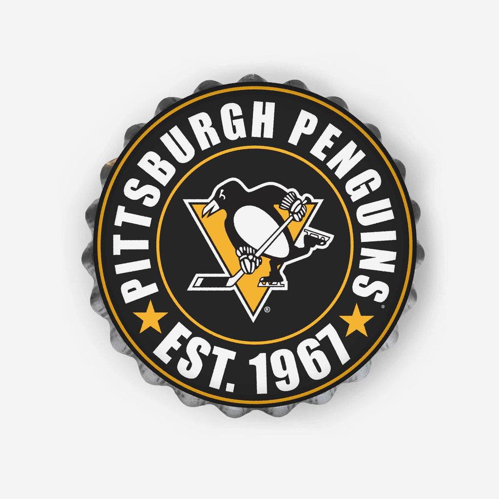Pittsburgh Penguins Bottle Cap Wall Sign FOCO - FOCO.com