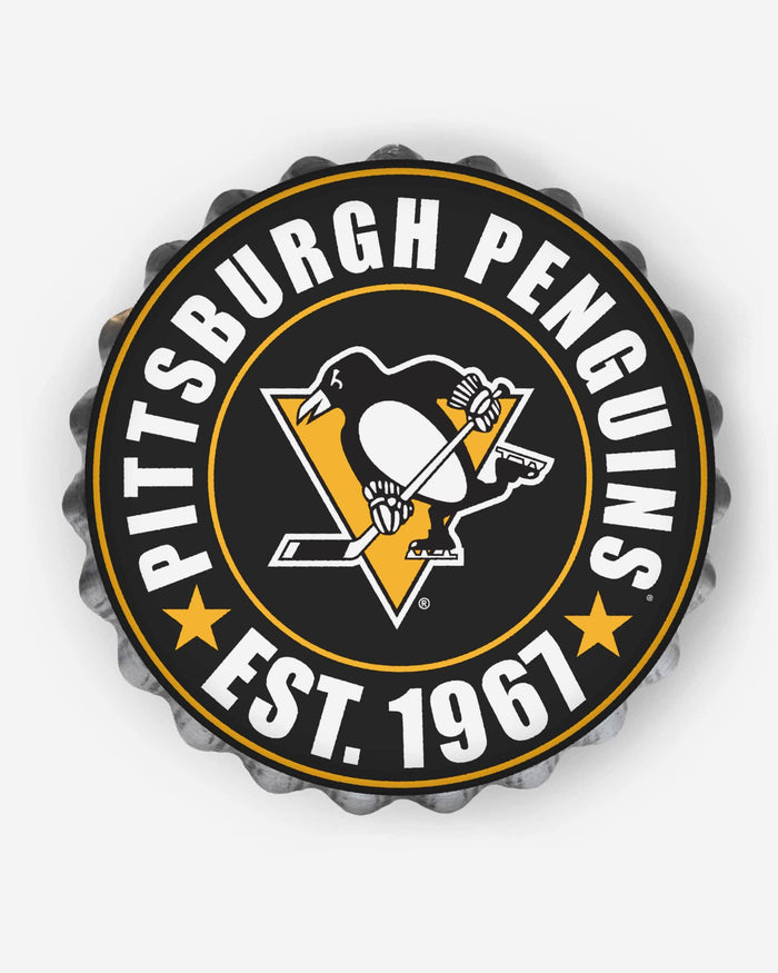 Pittsburgh Penguins Bottle Cap Wall Sign FOCO - FOCO.com