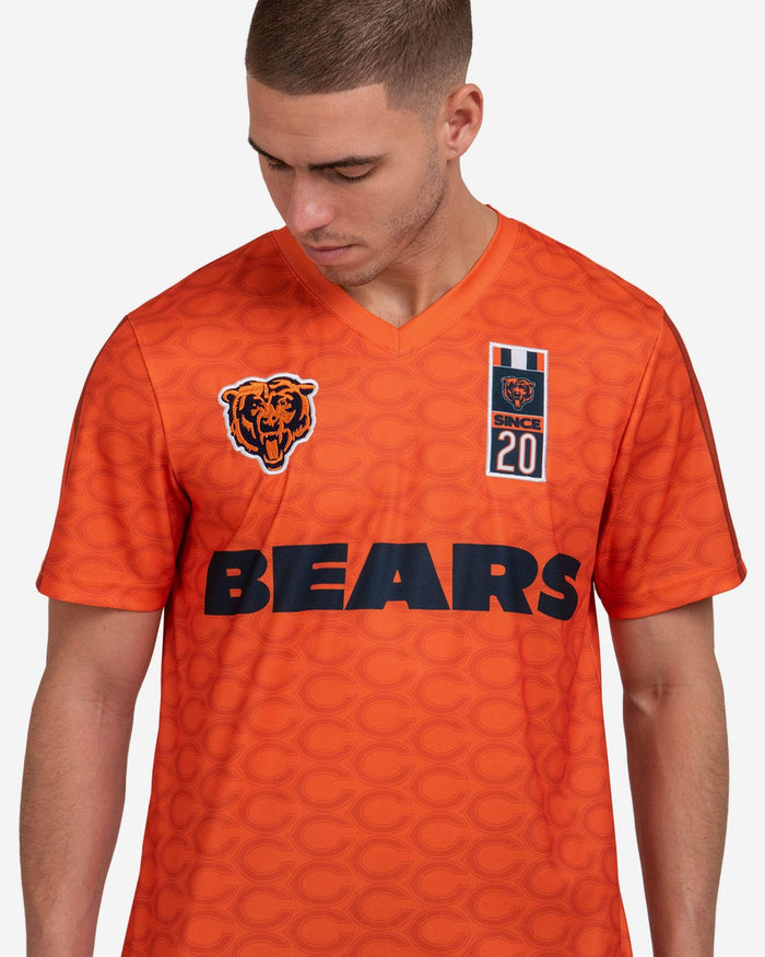 Chicago Bears Short Sleeve Soccer Style Jersey FOCO - FOCO.com