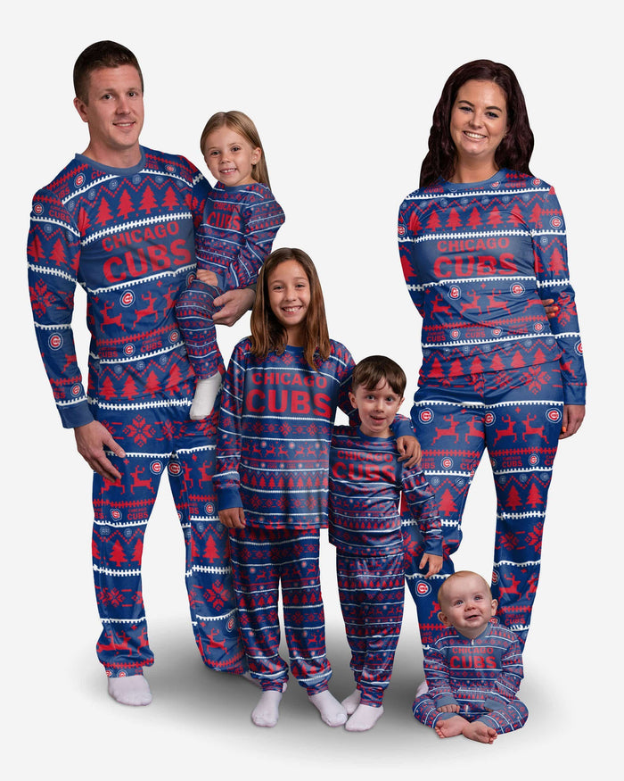 Chicago Cubs Toddler Family Holiday Pajamas FOCO - FOCO.com