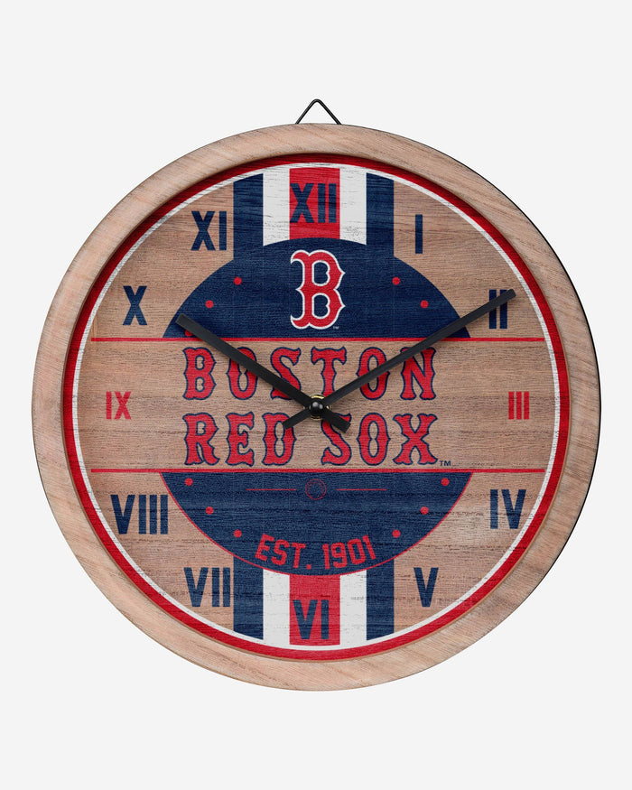 Boston Red Sox Barrel Wall Clock FOCO - FOCO.com