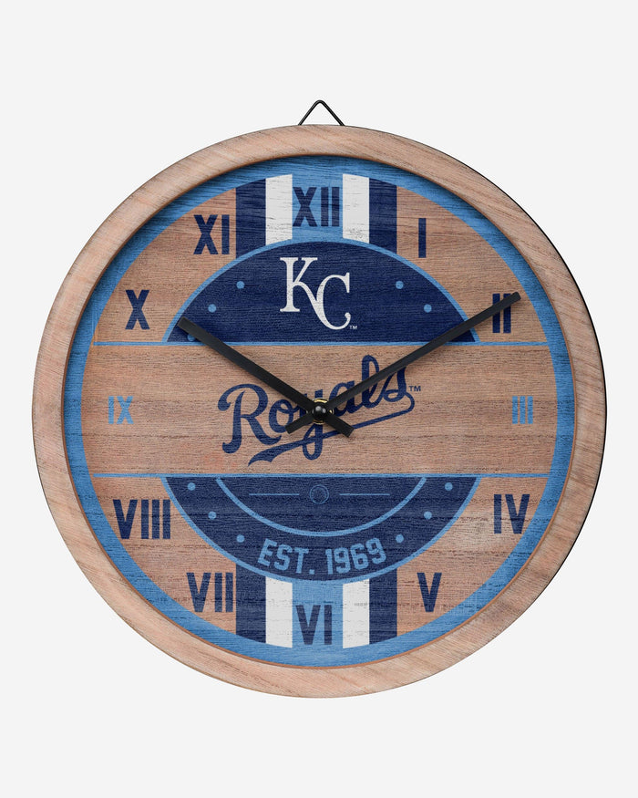 Kansas City Royals Barrel Wall Clock FOCO - FOCO.com