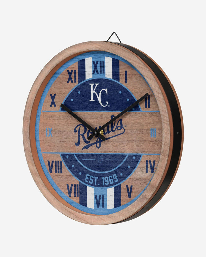 Kansas City Royals Barrel Wall Clock FOCO - FOCO.com