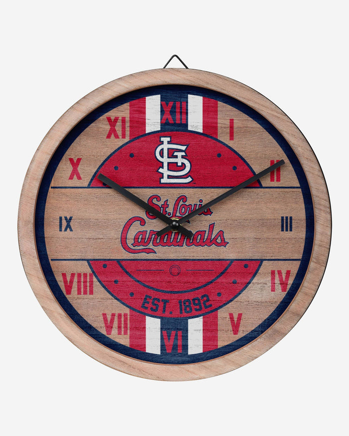 St Louis Cardinals Barrel Wall Clock FOCO - FOCO.com