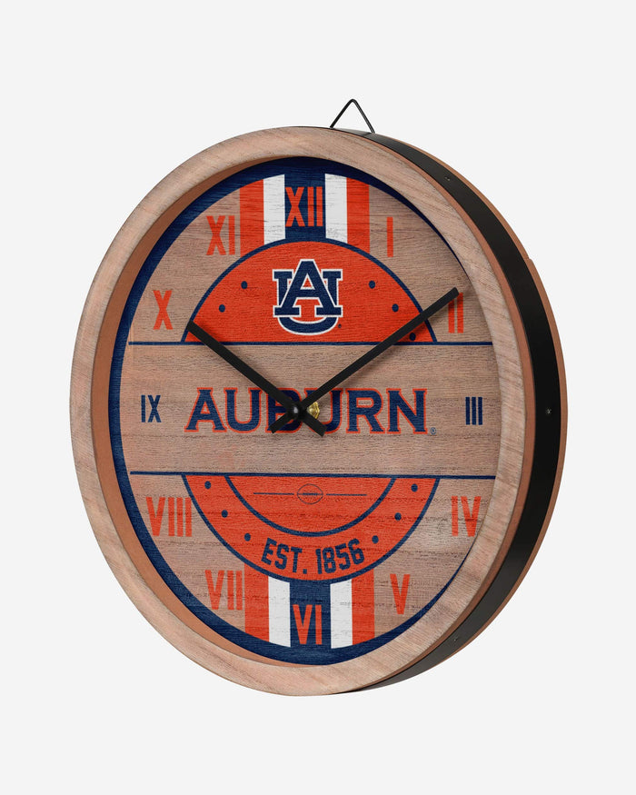 Auburn Tigers Barrel Wall Clock FOCO - FOCO.com