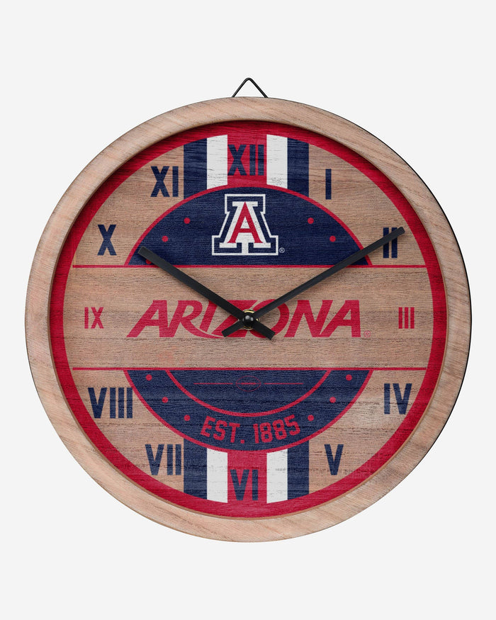 Arizona Wildcats Barrel Wall Clock FOCO - FOCO.com