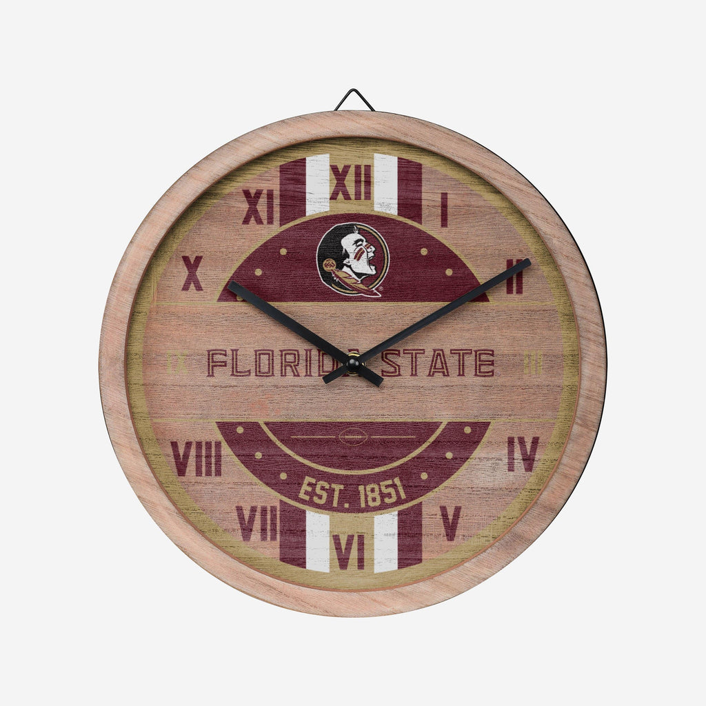 Florida State Seminoles Barrel Wall Clock FOCO