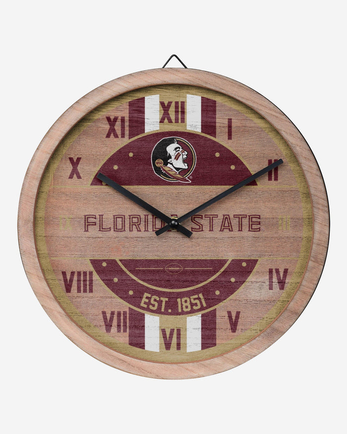 Florida State Seminoles Barrel Wall Clock FOCO - FOCO.com