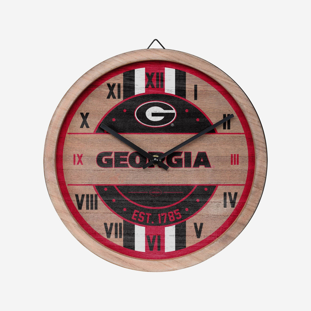 Georgia Bulldogs Barrel Wall Clock FOCO - FOCO.com