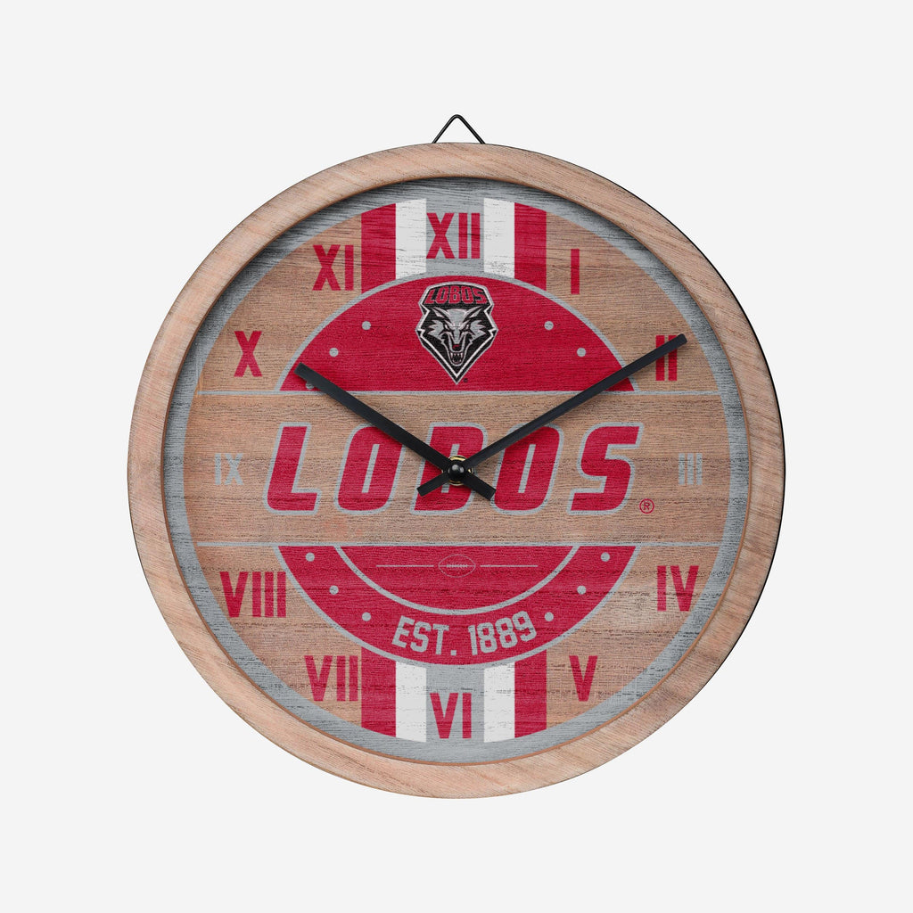 New Mexico Lobos Barrel Wall Clock FOCO