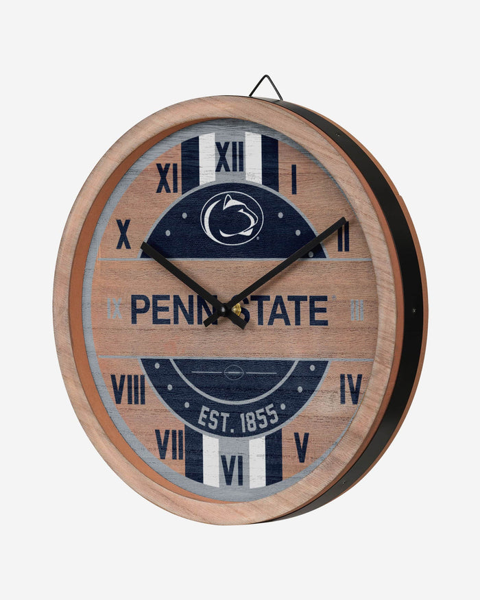 Penn State Nittany Lions Barrel Wall Clock FOCO - FOCO.com