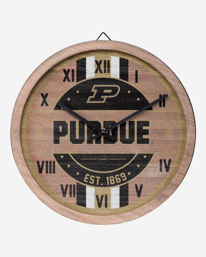 Purdue Boilermakers Barrel Wall Clock FOCO - FOCO.com