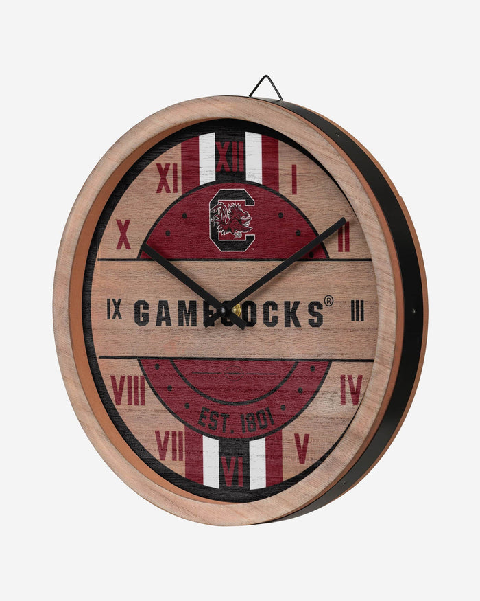 South Carolina Gamecocks Barrel Wall Clock FOCO - FOCO.com
