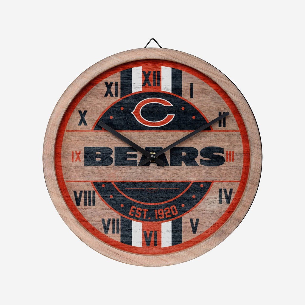 Chicago Bears Barrel Wall Clock FOCO - FOCO.com