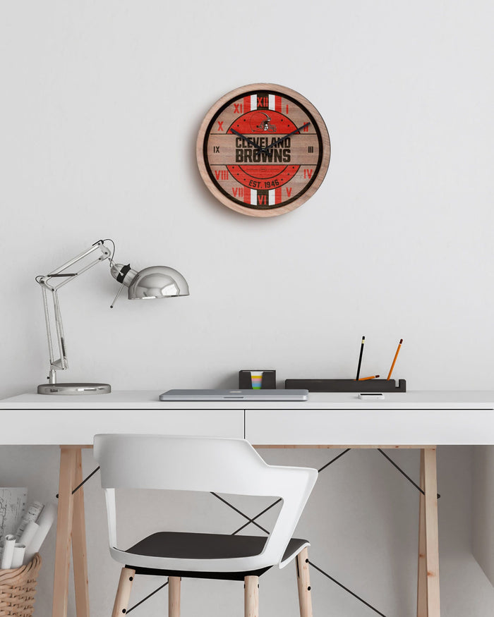 Cleveland Browns Barrel Wall Clock FOCO - FOCO.com