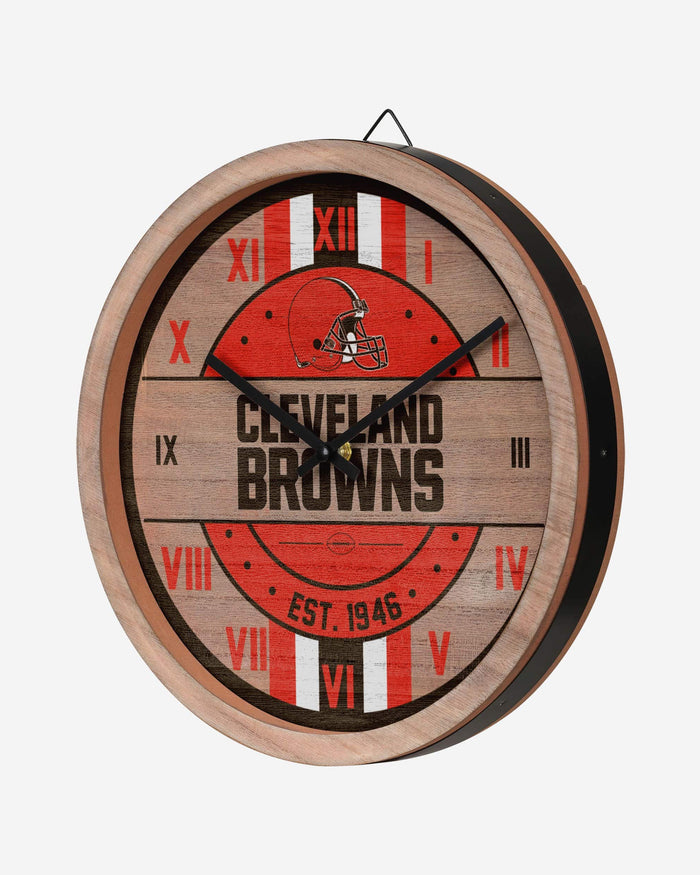 Cleveland Browns Barrel Wall Clock FOCO - FOCO.com