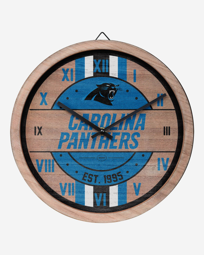 Carolina Panthers Barrel Wall Clock FOCO - FOCO.com