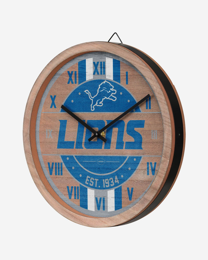Detroit Lions Barrel Wall Clock FOCO - FOCO.com