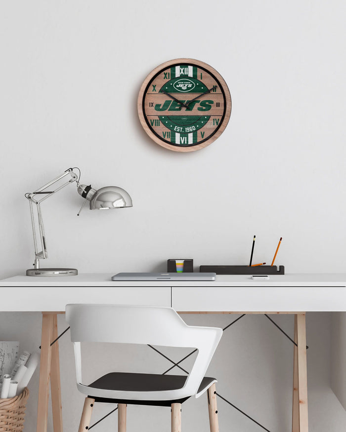 New York Jets Barrel Wall Clock FOCO - FOCO.com