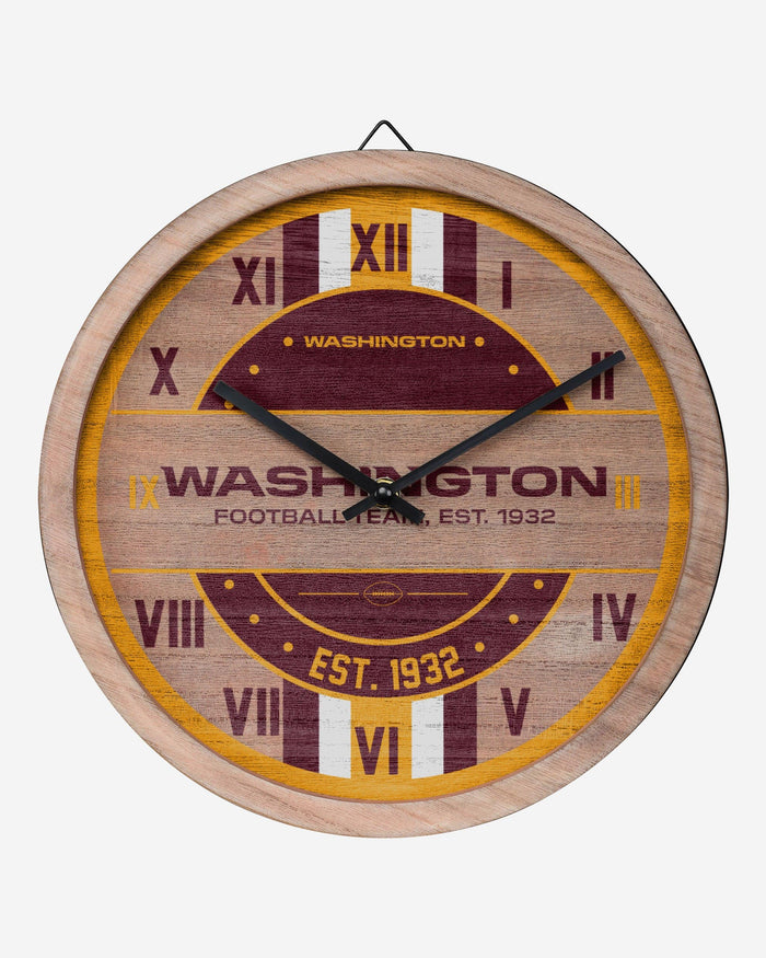 Washington Commanders Original Barrel Wall Clock FOCO - FOCO.com