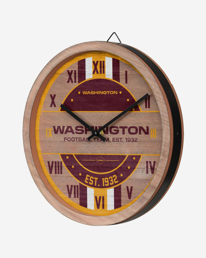 Washington Commanders Original Barrel Wall Clock FOCO - FOCO.com