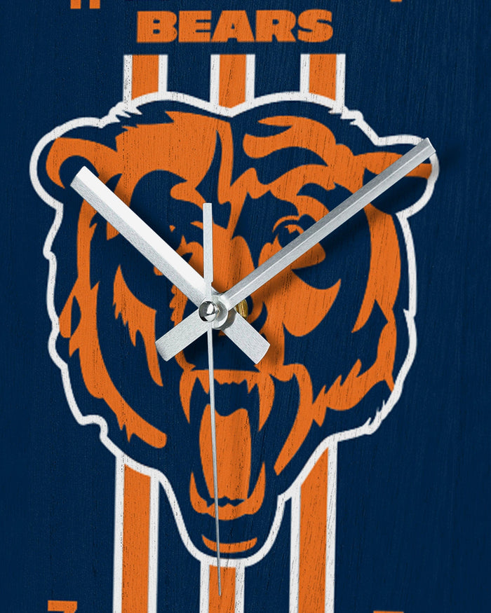 Chicago Bears Team Stripe Clock FOCO - FOCO.com