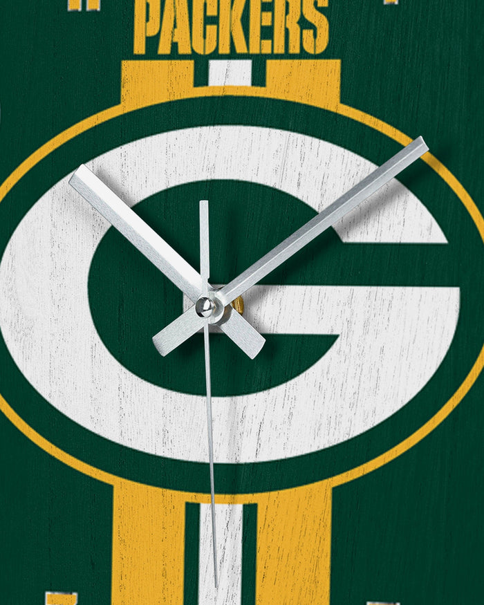 Green Bay Packers Team Stripe Clock FOCO