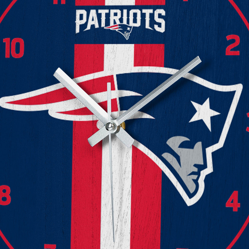 New England Patriots Team Stripe Clock FOCO