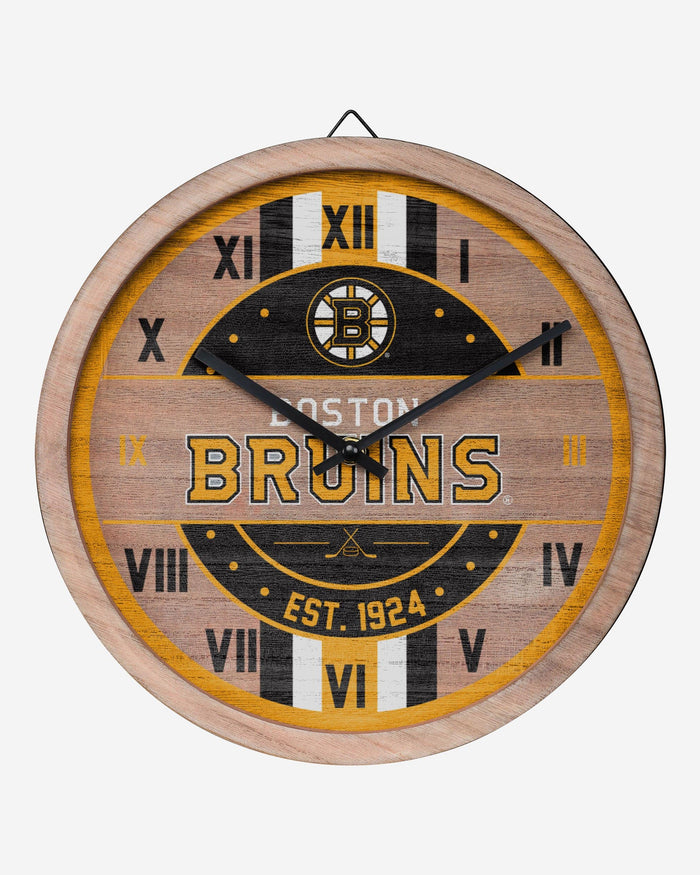 Boston Bruins Barrel Wall Clock FOCO - FOCO.com