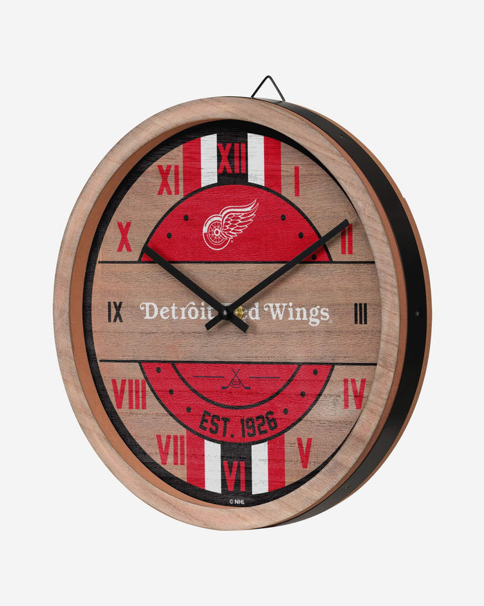Detroit Red Wings Barrel Wall Clock FOCO - FOCO.com