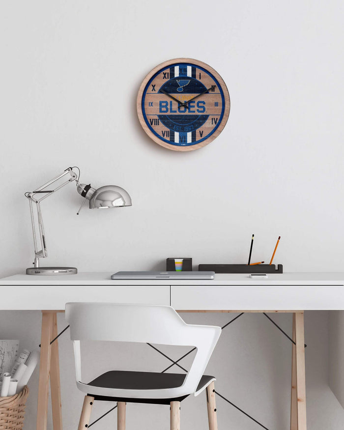 St Louis Blues Barrel Wall Clock FOCO - FOCO.com