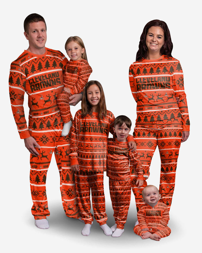 Cleveland Browns Infant Family Holiday Pajamas FOCO - FOCO.com