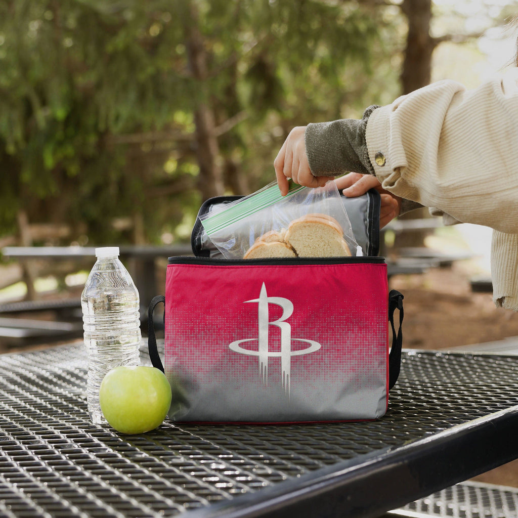 Houston Rockets Gradient Big Logo Gradient 6 Pack Cooler FOCO