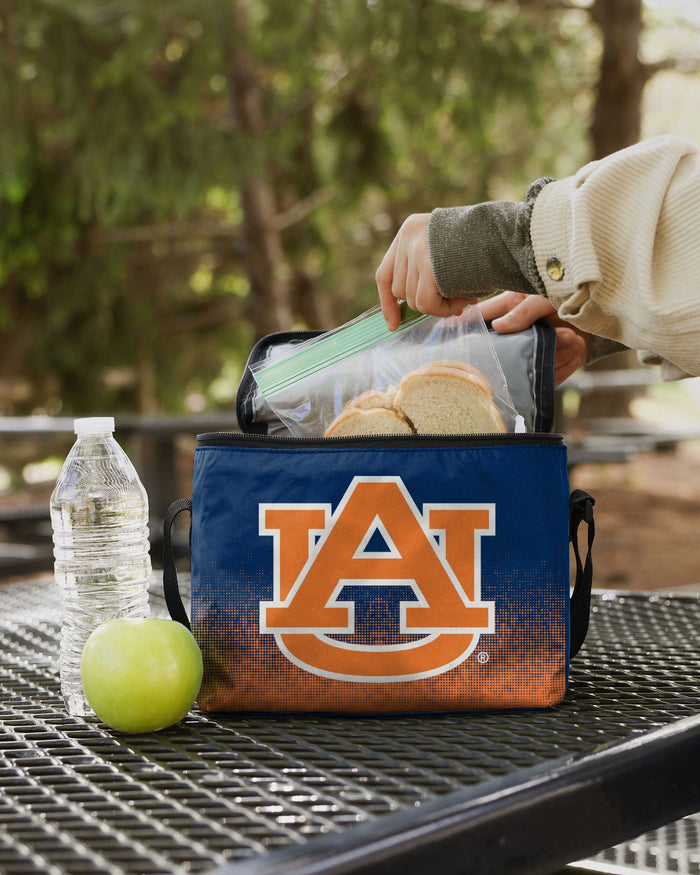 Auburn Tigers Big Logo Gradient 6 Pack Cooler FOCO - FOCO.com